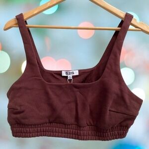 525 America‎ Anthropologie Cropped Tank Cocoa Brown NEW Medium